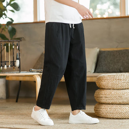 Cotton & Linen Loose Pantalon