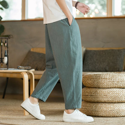 Cotton & Linen Loose Pantalon